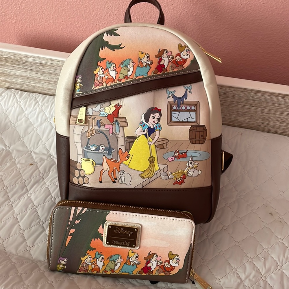NWT Disney loungefly backpack and wallet